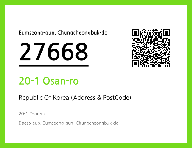 Address and Postal Code QR Code Image (CC BY 4.0)