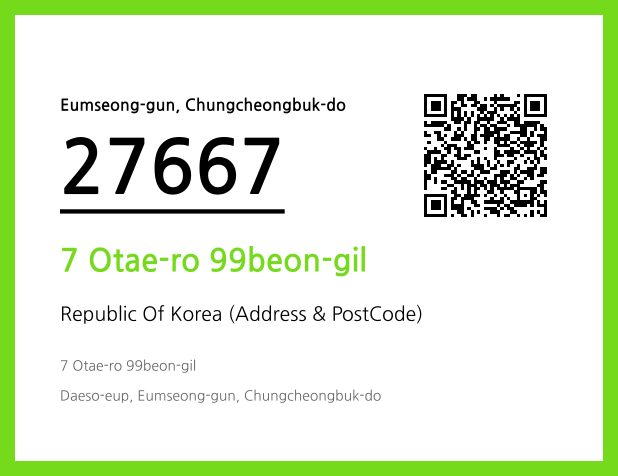 Address and Postal Code QR Code Image (CC BY 4.0)