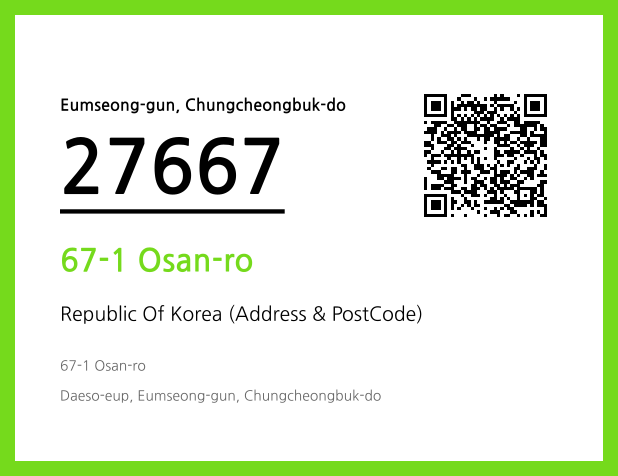 Address and Postal Code QR Code Image (CC BY 4.0)