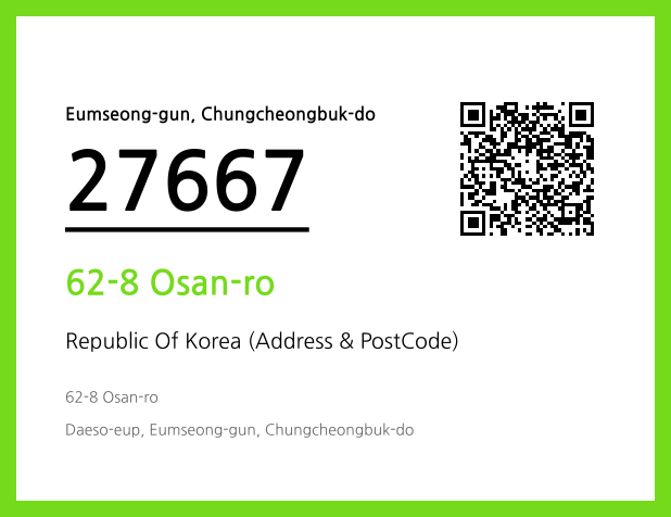 Address and Postal Code QR Code Image (CC BY 4.0)