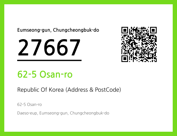 Address and Postal Code QR Code Image (CC BY 4.0)