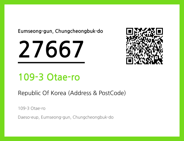 CC BY 4.0 Address and Postal Code QR Code Image (CC BY 4.0)