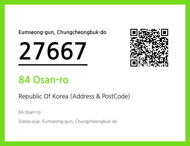 Address and Postal Code QR Code Image (CC BY 4.0)
