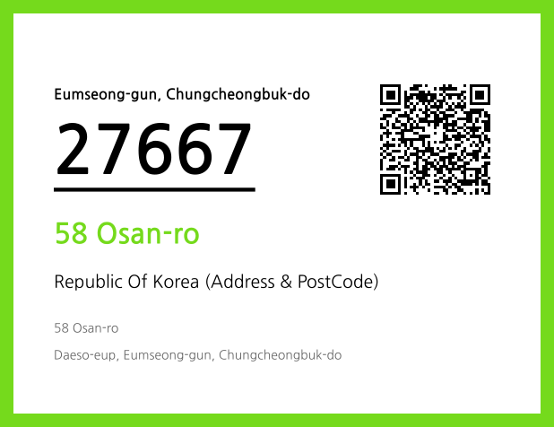 Address and Postal Code QR Code Image (CC BY 4.0)