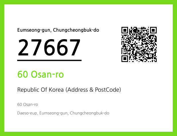 Address and Postal Code QR Code Image (CC BY 4.0)
