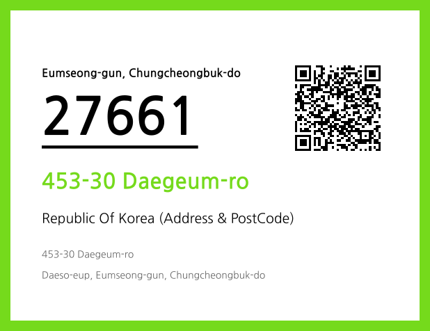 Address and Postal Code QR Code Image (CC BY 4.0)