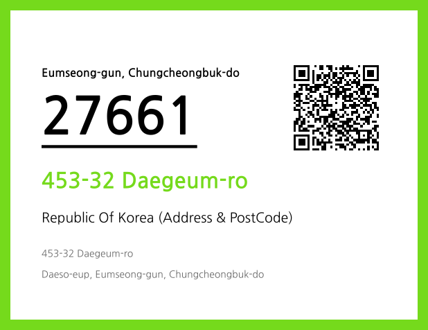 Address and Postal Code QR Code Image (CC BY 4.0)