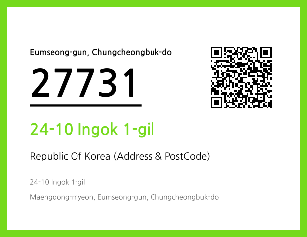 Address and Postal Code QR Code Image (CC BY 4.0)