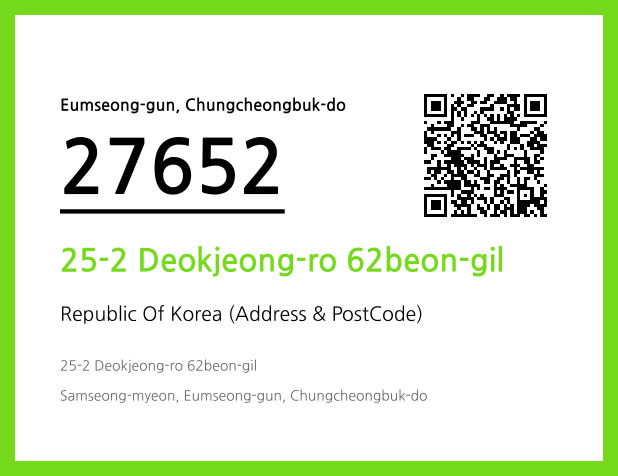 Address and Postal Code QR Code Image (CC BY 4.0)