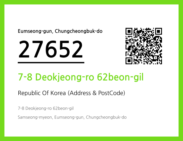 Address and Postal Code QR Code Image (CC BY 4.0)