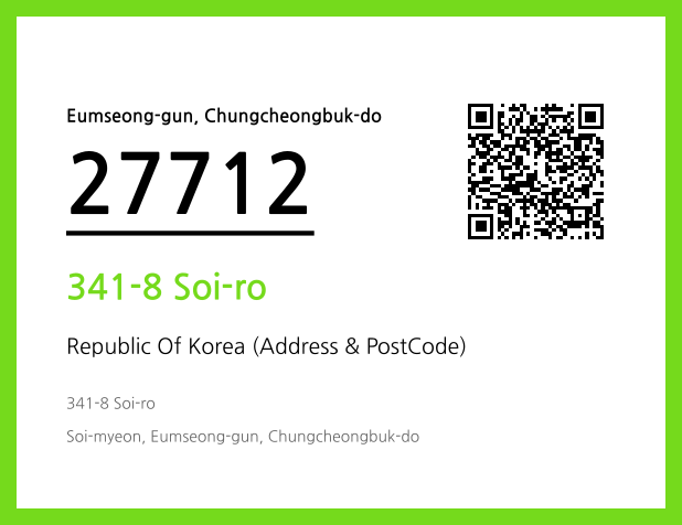 Address and Postal Code QR Code Image (CC BY 4.0)