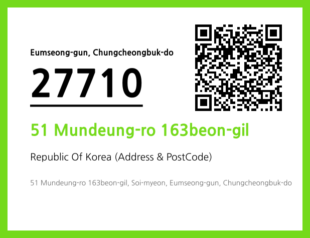 Address and Postal Code QR Code Image (CC BY 4.0)