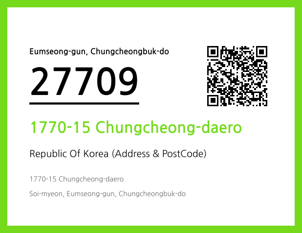 Address and Postal Code QR Code Image (CC BY 4.0)