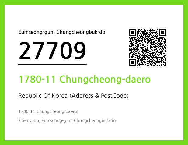 CC BY 4.0 Address and Postal Code QR Code Image (CC BY 4.0)