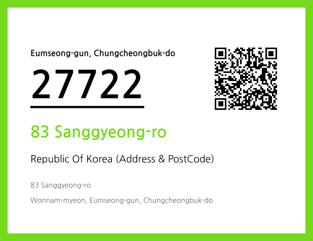 CC BY 4.0 Address and Postal Code QR Code Image (CC BY 4.0)