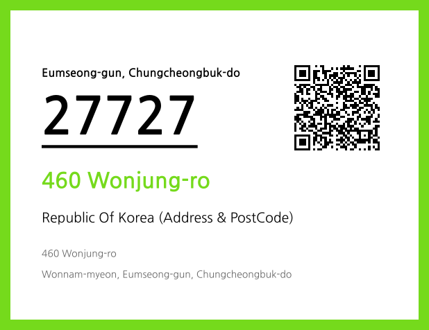 Address and Postal Code QR Code Image (CC BY 4.0)