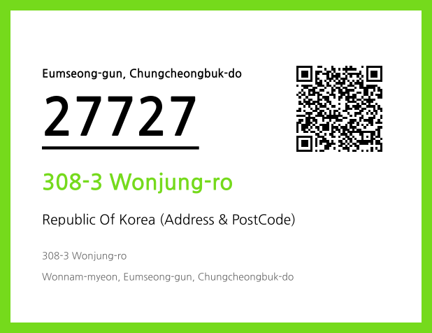 Address and Postal Code QR Code Image (CC BY 4.0)