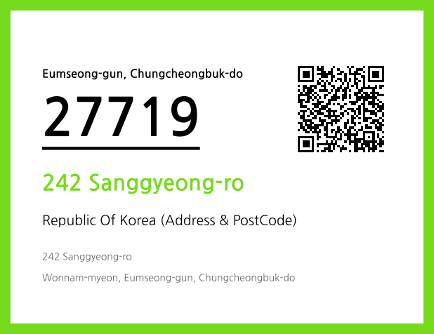 CC BY 4.0 Address and Postal Code QR Code Image (CC BY 4.0)