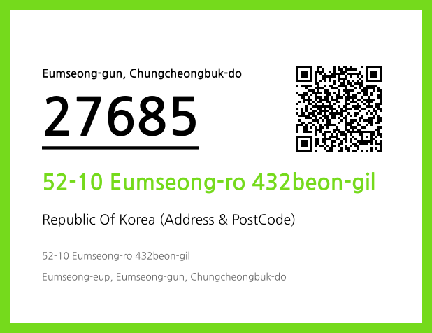 CC BY 4.0 Address and Postal Code QR Code Image (CC BY 4.0)