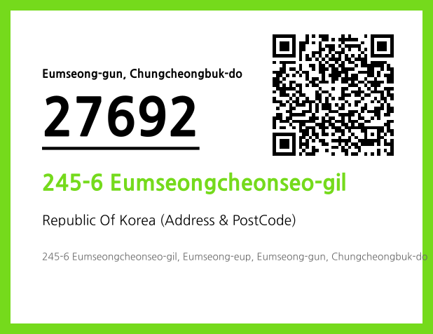 Address and Postal Code QR Code Image (CC BY 4.0)