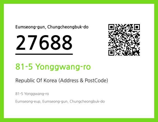 Address and Postal Code QR Code Image (CC BY 4.0)