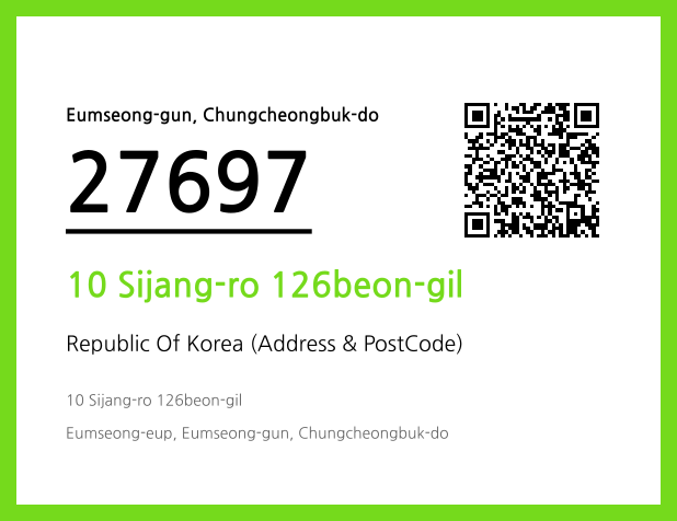 CC BY 4.0 Address and Postal Code QR Code Image (CC BY 4.0)