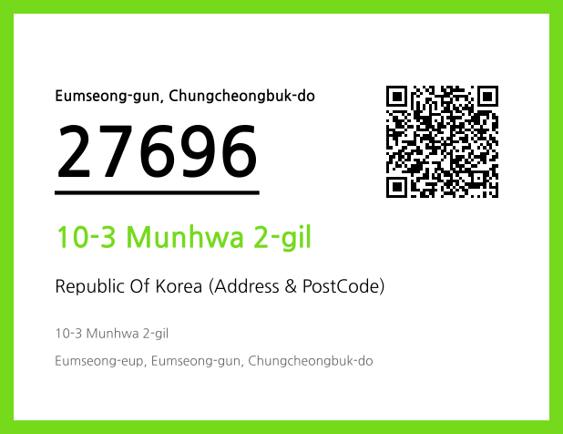 Address and Postal Code QR Code Image (CC BY 4.0)