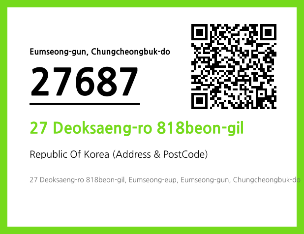 Address and Postal Code QR Code Image (CC BY 4.0)