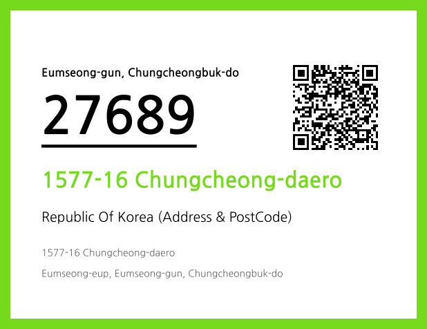 Address and Postal Code QR Code Image (CC BY 4.0)