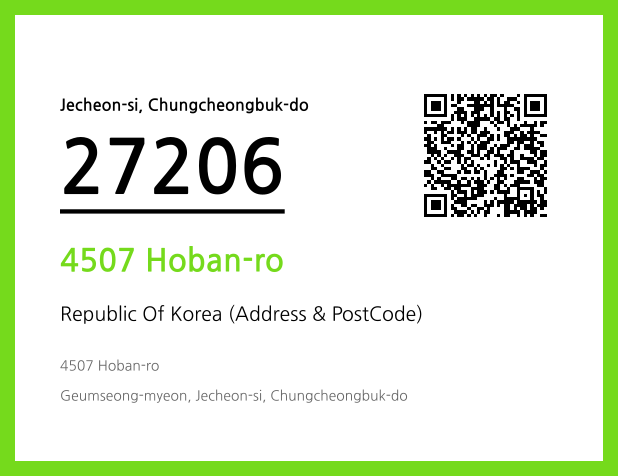 Address and Postal Code QR Code Image (CC BY 4.0)