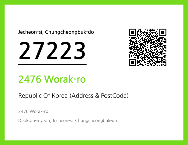 Address and Postal Code QR Code Image (CC BY 4.0)