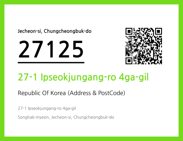 Address and Postal Code QR Code Image (CC BY 4.0)