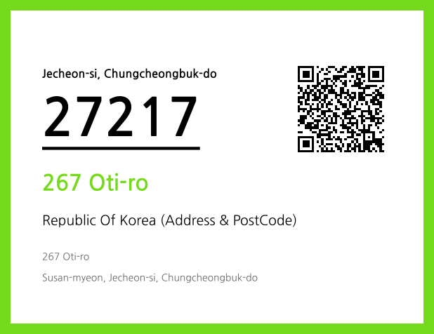 Address and Postal Code QR Code Image (CC BY 4.0)