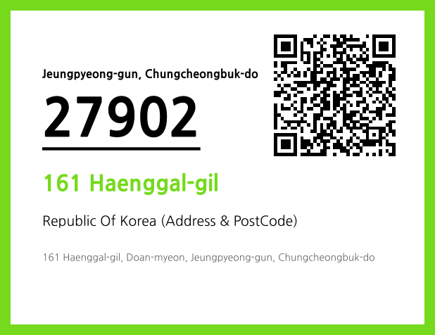 Address and Postal Code QR Code Image (CC BY 4.0)