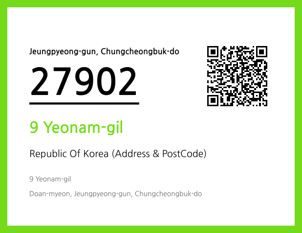 Address and Postal Code QR Code Image (CC BY 4.0)