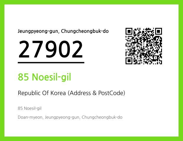 Address and Postal Code QR Code Image (CC BY 4.0)