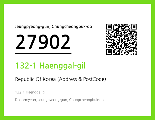 Address and Postal Code QR Code Image (CC BY 4.0)