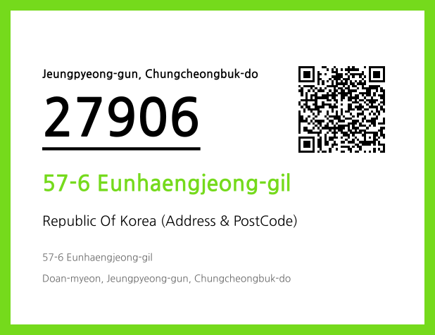 Address and Postal Code QR Code Image (CC BY 4.0)