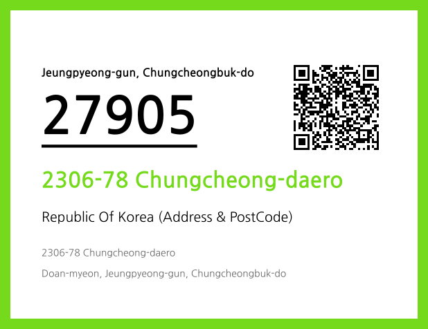 CC BY 4.0 Address and Postal Code QR Code Image (CC BY 4.0)