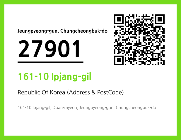 Address and Postal Code QR Code Image (CC BY 4.0)