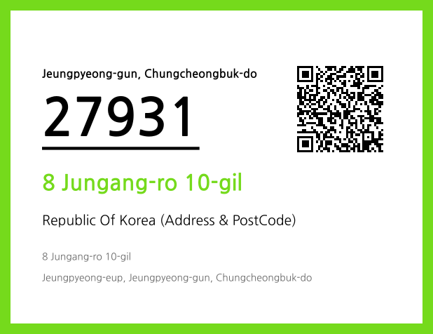 Address and Postal Code QR Code Image (CC BY 4.0)