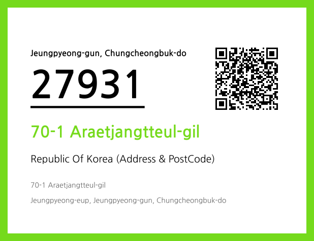 Address and Postal Code QR Code Image (CC BY 4.0)