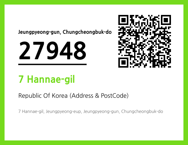 Address and Postal Code QR Code Image (CC BY 4.0)