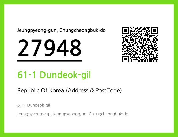Address and Postal Code QR Code Image (CC BY 4.0)