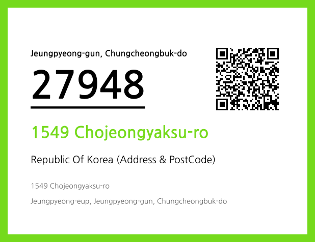 Address and Postal Code QR Code Image (CC BY 4.0)