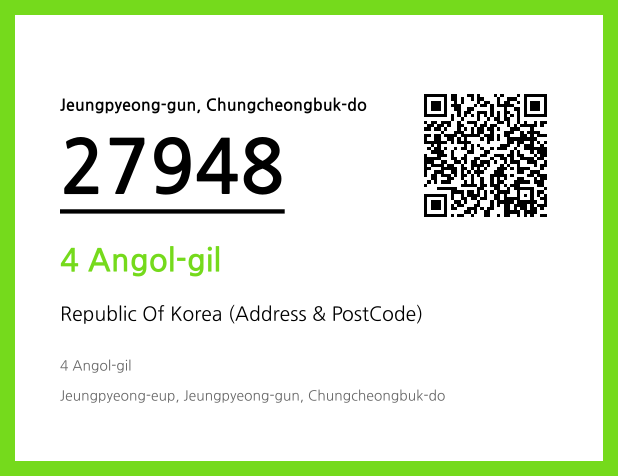 Address and Postal Code QR Code Image (CC BY 4.0)
