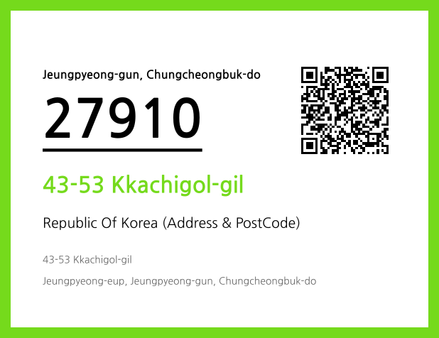 Address and Postal Code QR Code Image (CC BY 4.0)