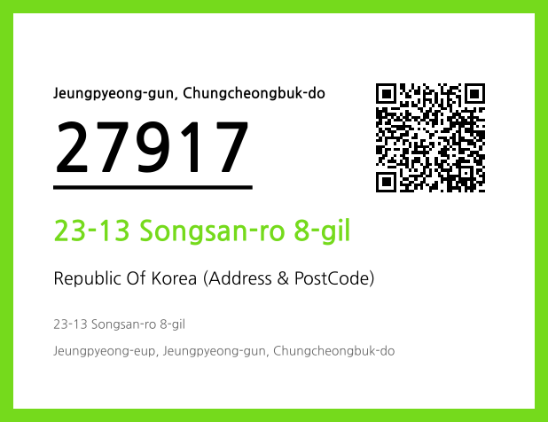 Address and Postal Code QR Code Image (CC BY 4.0)