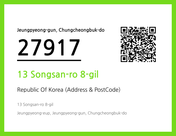 CC BY 4.0 Address and Postal Code QR Code Image (CC BY 4.0)
