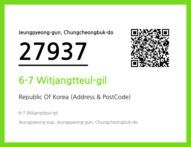Address and Postal Code QR Code Image (CC BY 4.0)